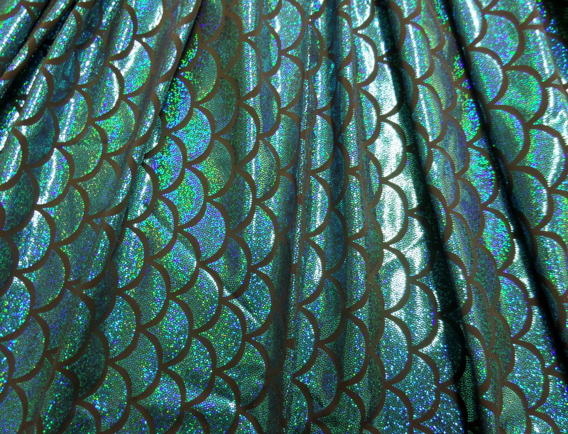 4.Turquoise Fish Scale Hologram